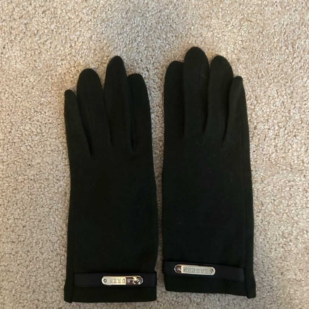 Lauren by Ralph Lauren Classic Green Gloves
